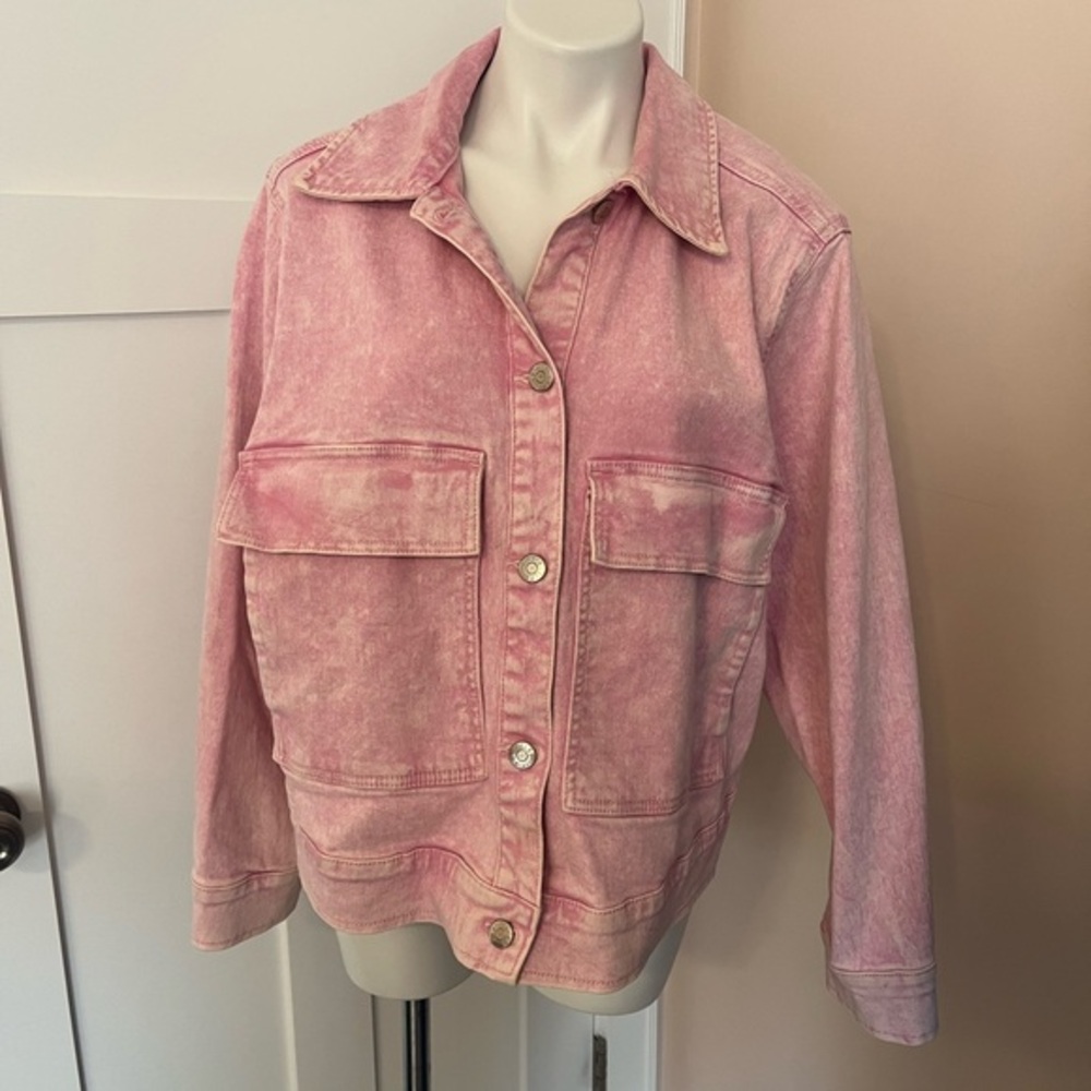 Celebrity Pink Faded Rose Jean Jacket